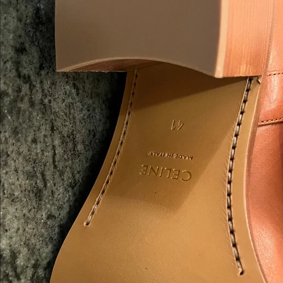 Celine Mid-Calf Boots in Cognac Leather - Picture 10 of 10
